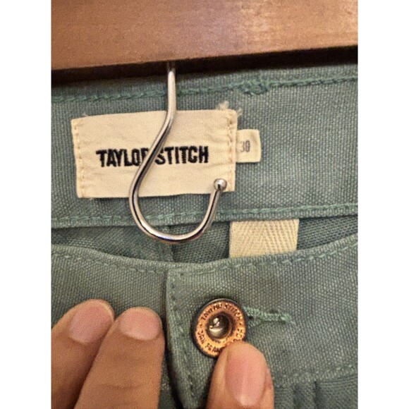 Taylor Stitch Double Knee Chore Canvas Work Pants boss duck 30 x 32 blue green - Picture 4 of 14